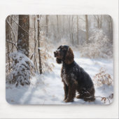 Cocker Spaniel Let It Snow Weihnachten Mousepad (Vorne)