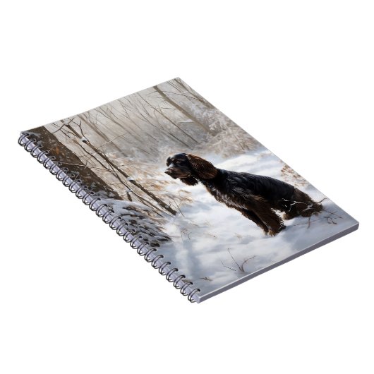 Cocker Spaniel Let It Snow Weihnachten Notizblock (Rechte Seite)