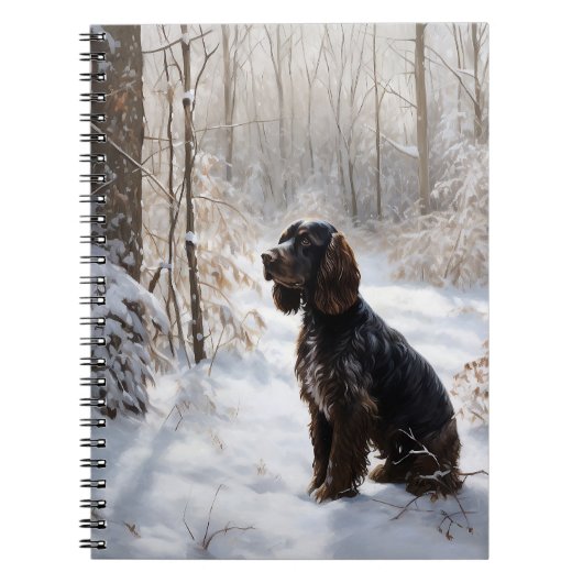 Cocker Spaniel Let It Snow Weihnachten Notizblock (Vorderseite)