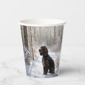 Cocker Spaniel Let It Snow Weihnachten Pappbecher (Vorderseite)