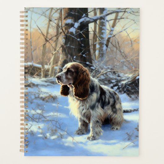 Cocker Spaniel Let It Snow Weihnachten Planer (Vorderseite)