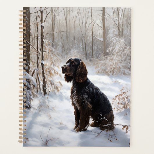 Cocker Spaniel Let It Snow Weihnachten Planer (Vorderseite)