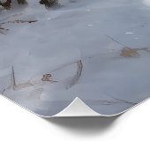 Cocker Spaniel Let It Snow Weihnachten Poster (Ecke)