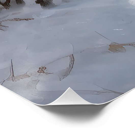 Cocker Spaniel Let It Snow Weihnachten Poster (Ecke)