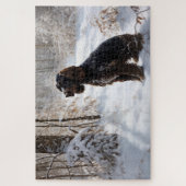 Cocker Spaniel Let It Snow Weihnachten Puzzle (Vertikal)