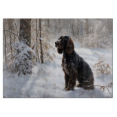Cocker Spaniel Let It Snow Weihnachten Schneidebrett (Vorderseite)