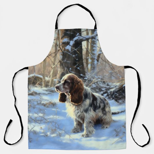 Cocker Spaniel Let It Snow Weihnachten Schürze (Vorderseite)