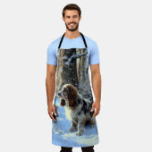Cocker Spaniel Let It Snow Weihnachten Schürze (Getragen)