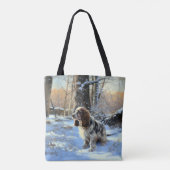 Cocker Spaniel Let It Snow Weihnachten Tasche (Rückseite)