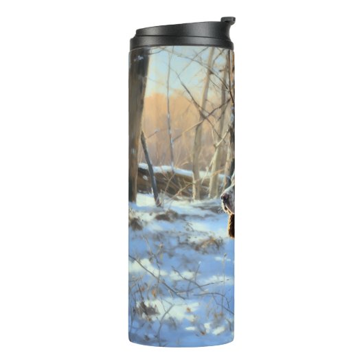 Cocker Spaniel Let It Snow Weihnachten Thermosbecher (Nach links gedreht)