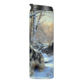 Cocker Spaniel Let It Snow Weihnachten Thermosbecher (Nach rechts gedreht)