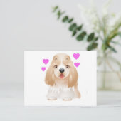 Cocker Spaniel Liebe Postkarte (Stehend Vorderseite)