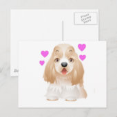 Cocker Spaniel Liebe Postkarte (Vorne/Hinten)