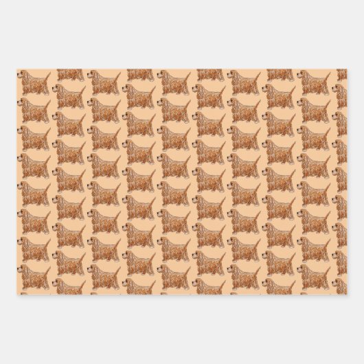 Cocker Spaniel Liebhaber Geschenkpapier Set (Vorderseite 2)