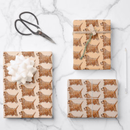 Cocker Spaniel Liebhaber Geschenkpapier Set