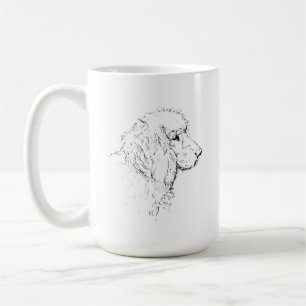 Cocker Spaniel – Line Art Sketch Hund Kaffee Tasse