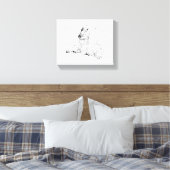 Cocker Spaniel Liniendruck Kunst Hund  Leinwanddruck (Insitu (Schlafzimmer))