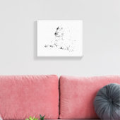 Cocker Spaniel Liniendruck Kunst Hund  Leinwanddruck (Insitu (Wohnzimmer))