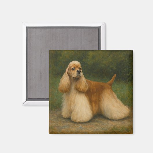 Cocker Spaniel Magnet (Vorderseite/Rückseite)