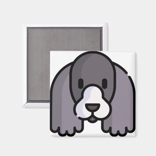 Cocker Spaniel Magnet (Vorderseite/Rückseite)