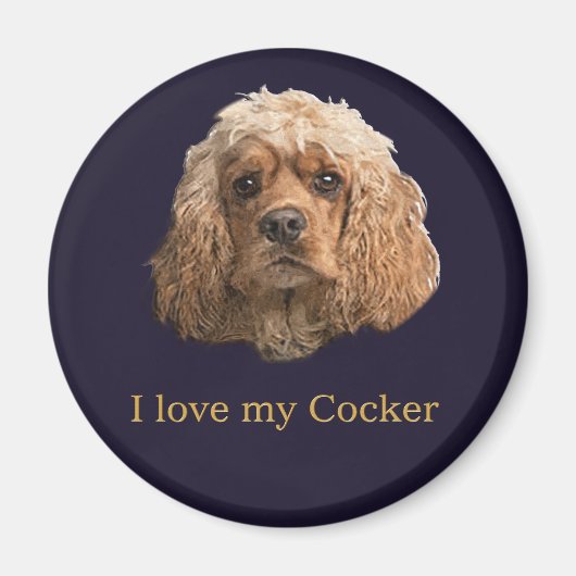 Cocker spaniel magnet (Vorne)