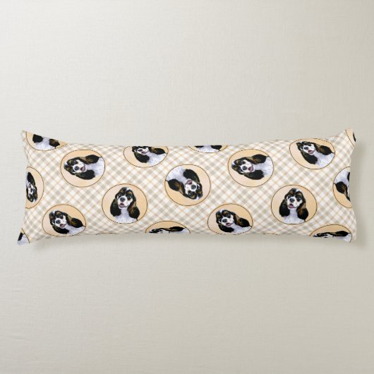 Cocker Spaniel Malerei Parti Tan Original Dog Art Seitenschläferkissen (Vorderseite)