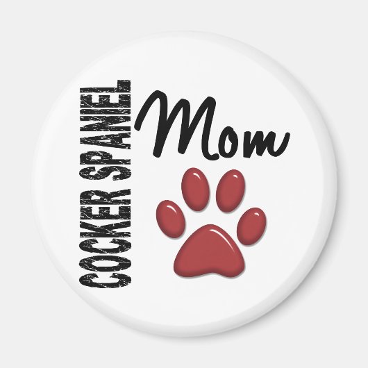 Cocker Spaniel Mama 2 Magnet (Vorne)