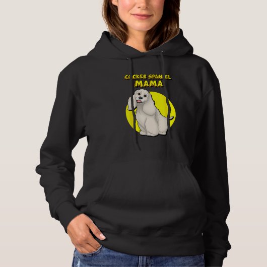 Cocker Spaniel Mama Buff Cocker Spaniel Dog Mother Hoodie (Vorderseite)