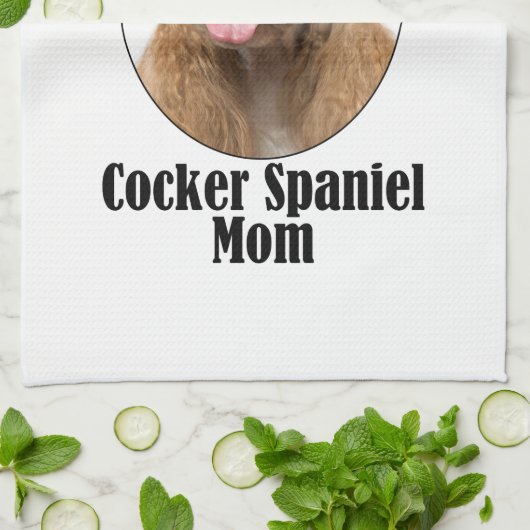 Cocker Spaniel Mama Geschirrtuch (Gefaltet)