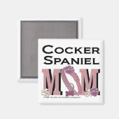 Cocker Spaniel MAMA Magnet (Vorderseite/Rückseite)