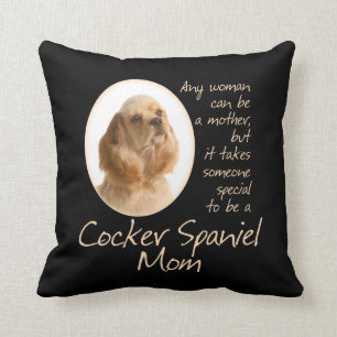 Cocker Spaniel Mama Pillow Kissen