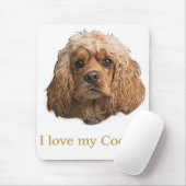 Cocker Spaniel-Mauspad Mousepad (Mit Mouse)