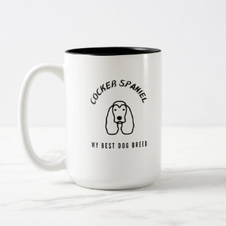 Cocker Spaniel mein bester Hundezüchter Zweifarbige Tasse