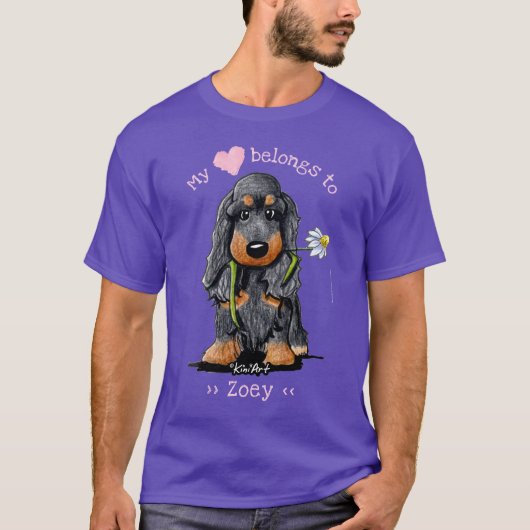 Cocker Spaniel mein Herz gehört T-Shirt (Vorderseite)