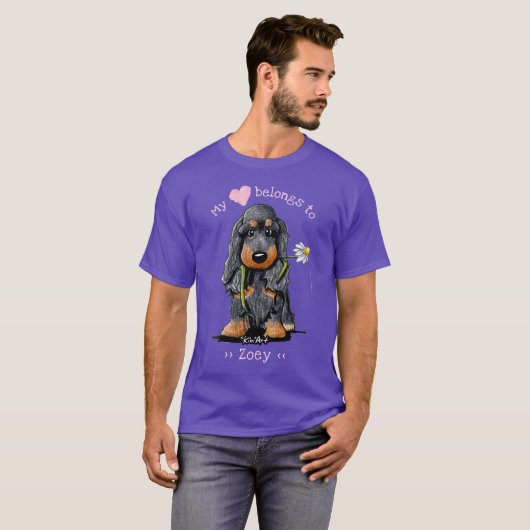 Cocker Spaniel mein Herz gehört T-Shirt (Vorne ganz)