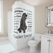 Cocker spaniel-Merkmal-Duschvorhang Duschvorhang (Beispiel)