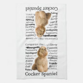 Cocker spaniel-Merkmal-Geschirrtuch Küchentuch (Vertikal)