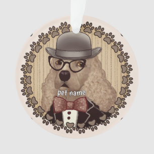 Cocker Spaniel mit Brille Ornament