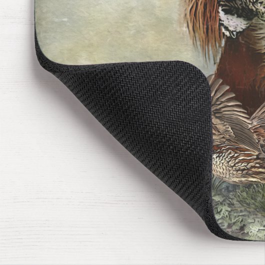 Cocker Spaniel mit grauem Partridge Mousepad (Ecke)