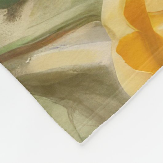 Cocker Spaniel mit Ostereier Urlaub Fleecedecke (Ecke)