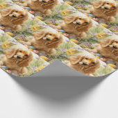 Cocker Spaniel mit Ostereiern Feiertag Geschenkpapier (Ecke)