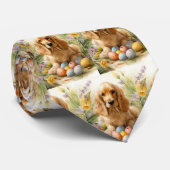 Cocker Spaniel mit Ostereiern Feiertag Krawatte (Gerollt)