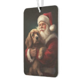 Cocker Spaniel mit Weihnachtsmann Weihnachten Autolufterfrischer (Links)