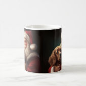 Cocker Spaniel mit Weihnachtsmann Weihnachten Kaffeetasse (Mittel)