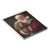 Cocker Spaniel mit Weihnachtsmann Weihnachten Notizblock (angewinkelt)