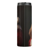 Cocker Spaniel mit Weihnachtsmann Weihnachten Thermosbecher (Rückseite)