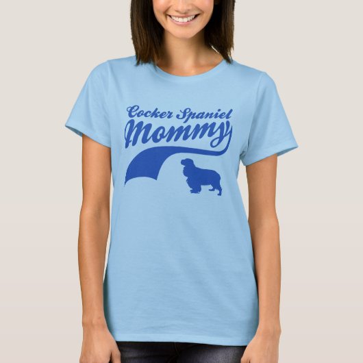 Cocker Spaniel Mommy T-Shirt (Vorderseite)