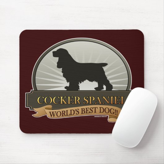 Cocker spaniel mousepad (Mit Mouse)