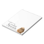Cocker Spaniel Notepad Notizblock (Rotiert)