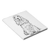 Cocker Spaniel Notizblock (angewinkelt)